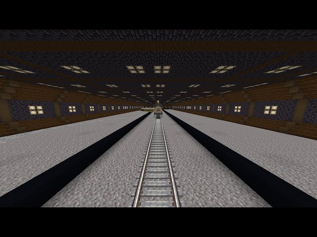 Decorating The Underground Train Yard (Minecraft Create Mod)