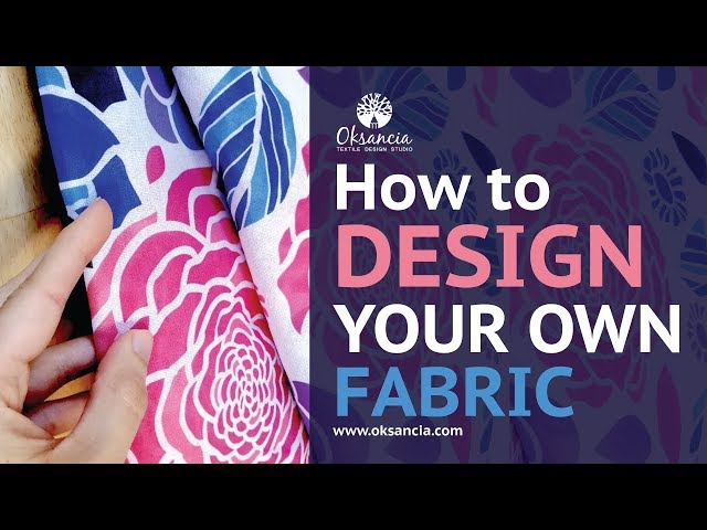 How to design your own fabric. Step-by-step fabric design tutorial with final fabric example.