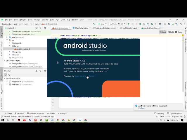 Fix Android Studio xml code not Showing