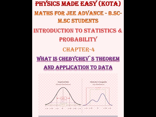 Probability study of randomness; rules for mean and variance; chebyshev's theorem and application;