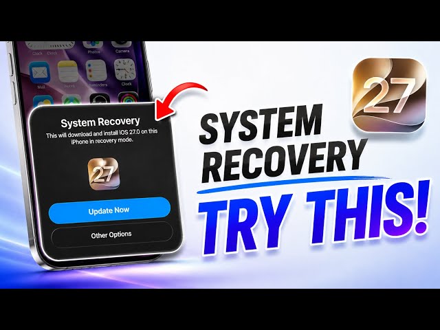 iOS 27 System Recovery - Restore iPhone Without Losing Data (NO COMPUTER REQUIRED)