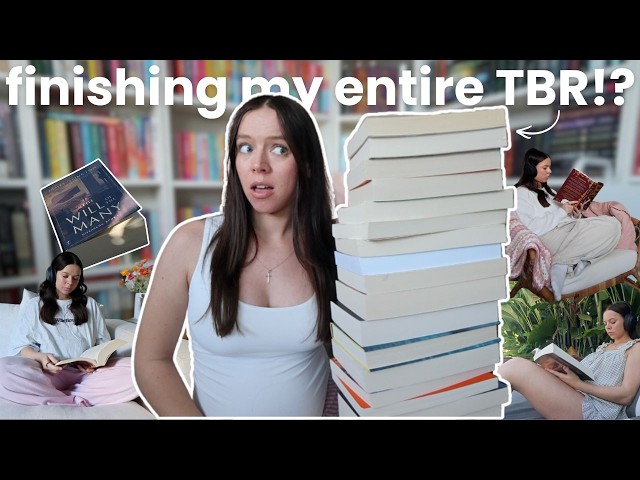 I’m on a mission to finish my ENTIRE physical TBR! 📚 ep.1 ⭐️ *reading vlog*