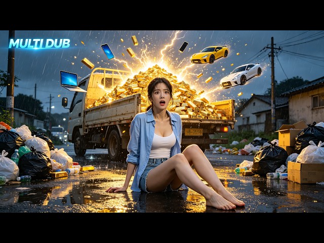 Trash turns gold!Poor woman gets magic recycling tricycle and becomes global scrap‑recycling queen
