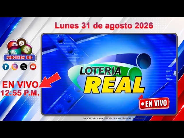 🔴 EN VIVO: Lotería Real y Anguilla Lottery 12:55 PM | Resultados Hoy Lunes 31 de agosto 2026