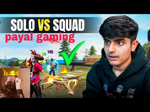1vs4 payal gaming...10m views.  ....#viralvideo 