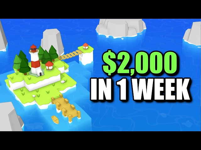 Indie Dev Income - 1 Week of Game Sales