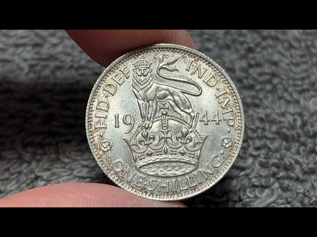1944 United Kingdom 1 Shilling Predecimal Coin • Values, Information, Mintage, History, and More