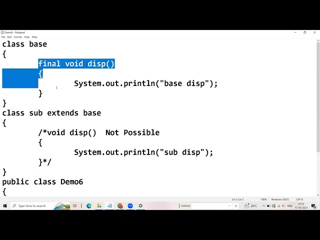 Core JAVA 3 Early binding in java