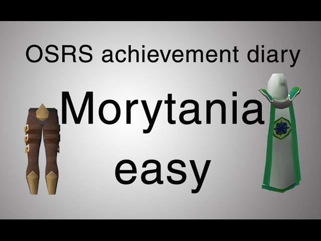 [OSRS] Morytania easy diary guide