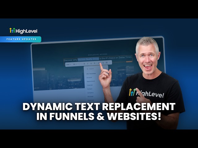 Dynamic Text Replacement in Funnels & Websites!