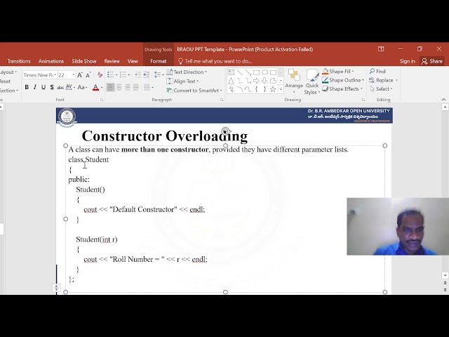 Programming with C & C++: Unit -10 Classes and Objects Parrt 2