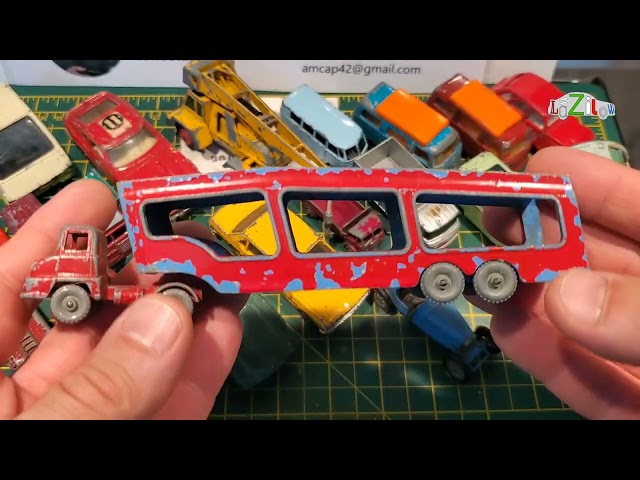Unboxing vintage Matchbox Lesney diecast toy cars