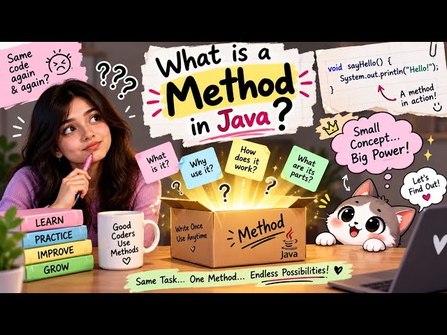 Day 28 -  What is a Method in Java? 🔥 | Java Methods Explained Simply | Core Java for Beginners