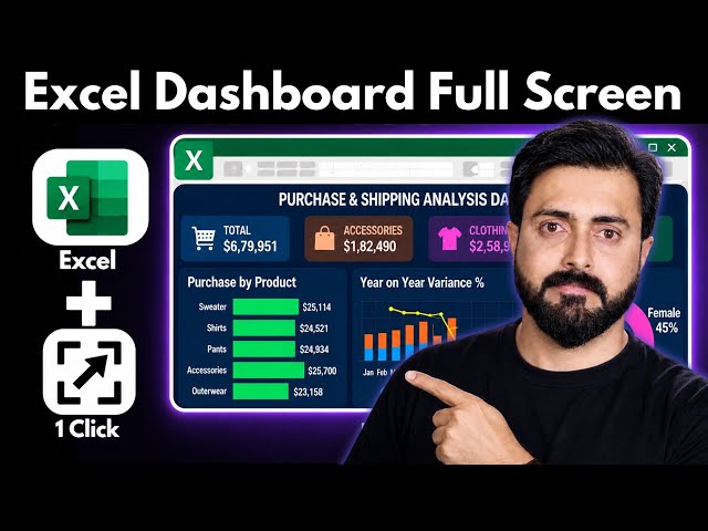 Transform Your Excel Dashboard into Full Screen with ChatGPT