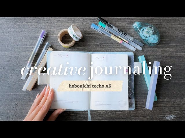Starting Creative Journaling in my Hobonichi A6 ✨ | daily journaling flip-through & how I use it