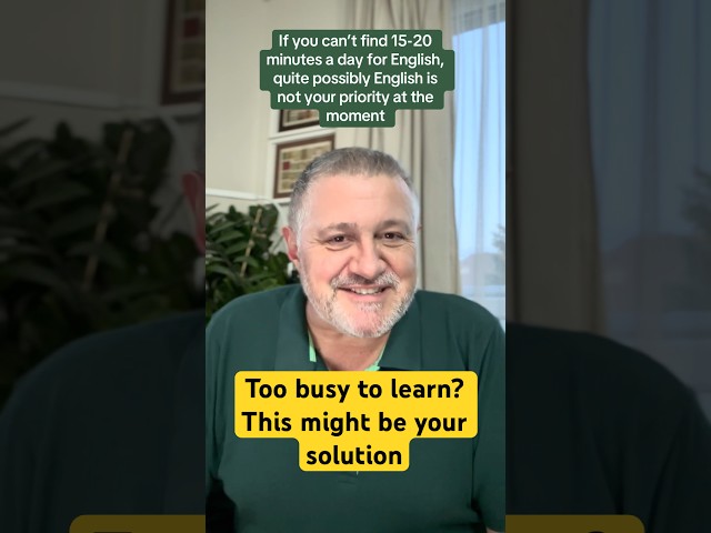 ⭐ Too Busy to Learn English? Try This.