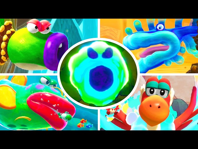 Yoshi and the Mysterious Book - All Bosses + Cutscenes