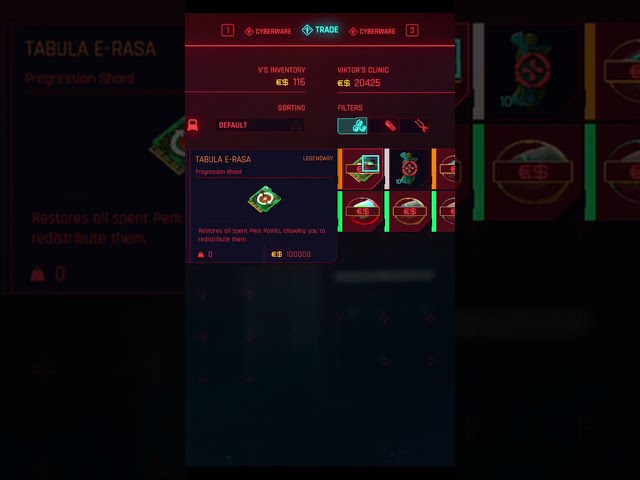 How to Reset Perk Points in Cyberpunk 2077 #Shorts