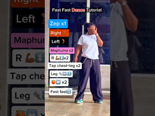 Fast Fast Dance Tutorial #shorts #amapianodance #dancetutorial #amapianotutorial