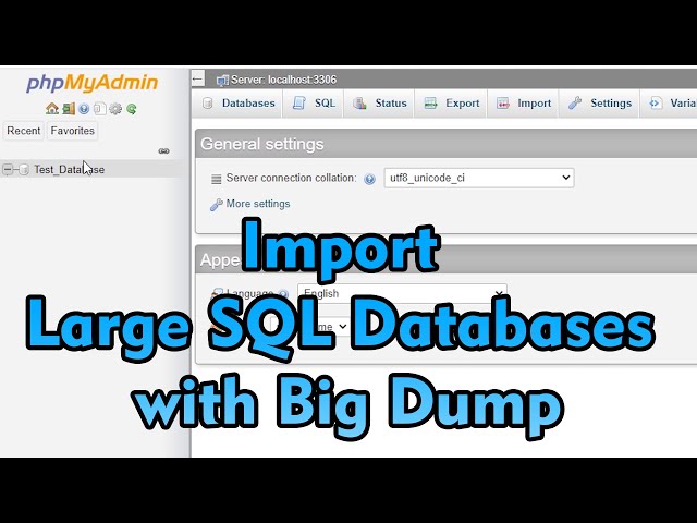 How to Import Large SQL file Database to Live Website phpMyAdmin using BigDump