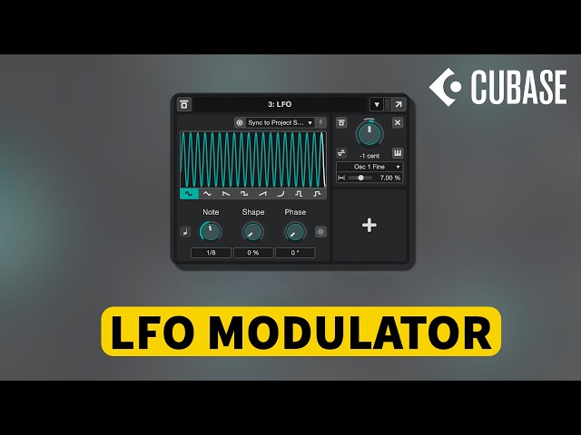 This is LFO | Cubase Modulators Explained