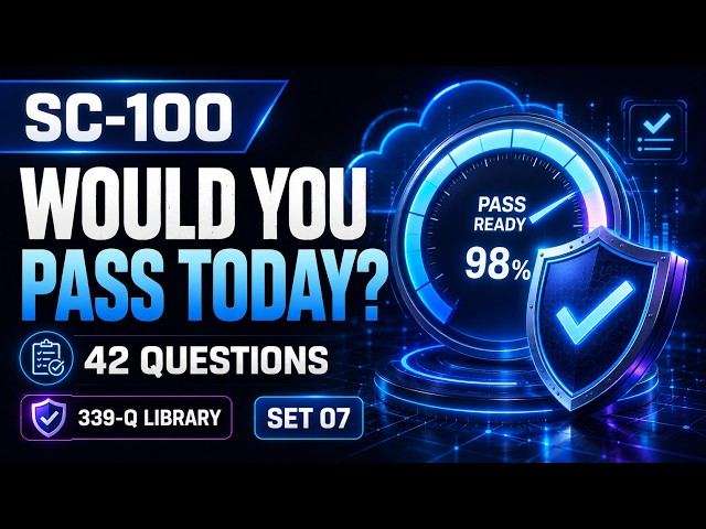 SC-100 Microsoft Cybersecurity Architect Expert Exam Prep 2026 | Practice Question 231–272 | Part 7
