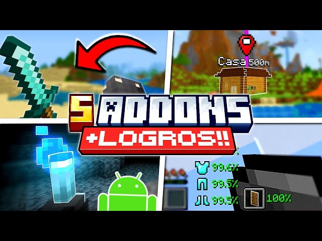 🔥 TOP 5 SURVIVAL ADDONS MCPE (26.X) 😮 | WITHOUT LOSING ACHIEVEMENTS!! | "MODS WITH ACHIEVEMENTS" ...