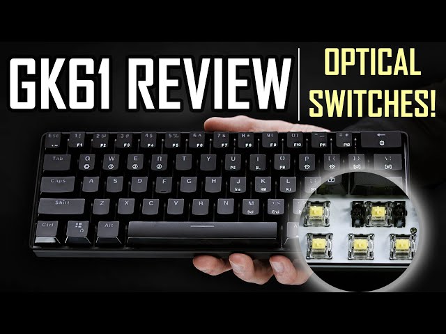 GK61 Keyboard Review - Fast Optical Switches + Hotswap!