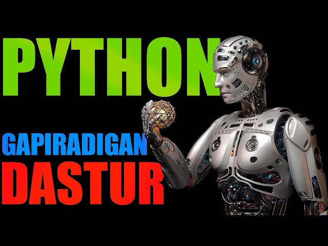 PYTHON 🐍 DASTURLASH TILIDA  OVOZLI DASTUR | GAPIRADIGAN DASTUR | JARVIS