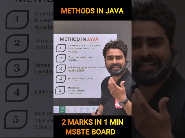METHODS IN JAVA | RAJAN SIR | JAVA DIPLOMA SEM-4