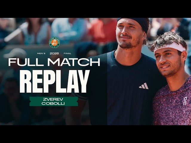 Zverev vs Cobolli | Full match | Roland-Garros final 2026