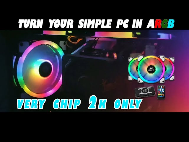 How To make your simple pc into ARGB in chipest price | under 2k