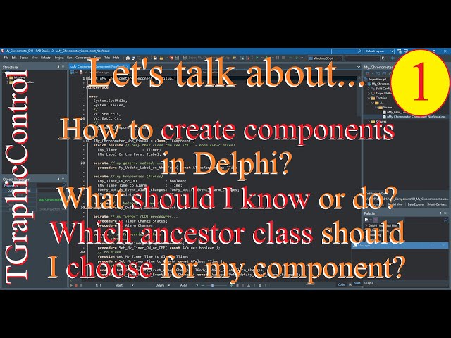 Delphi: Building components in VCL framework - Visual TGraphicControl - 01