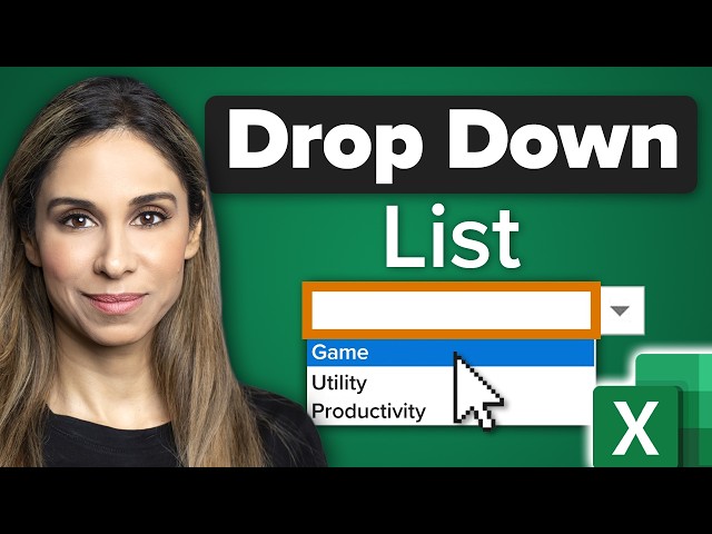 Create SMART Drop Down Lists in Excel (with Data Validation)