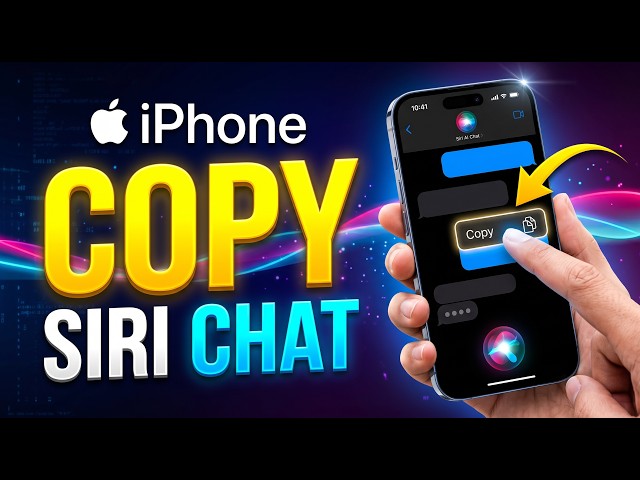 How To Copy Siri AI Chat Conversation