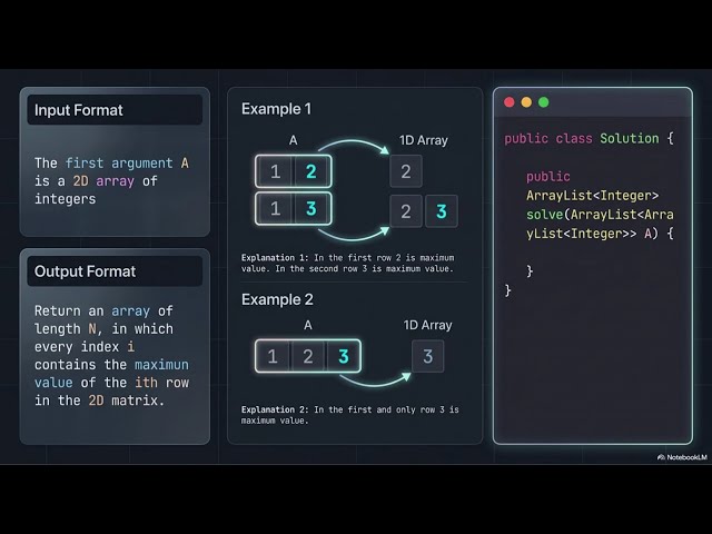 Day 09 | AP04-05 - Week02 | Add the matrices | Largest in each Row of 2D Array