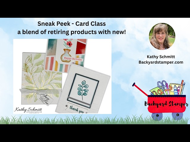 Three beautiful cards made with retiring and new products | Sneak Peek card class | Stampin' Up! |