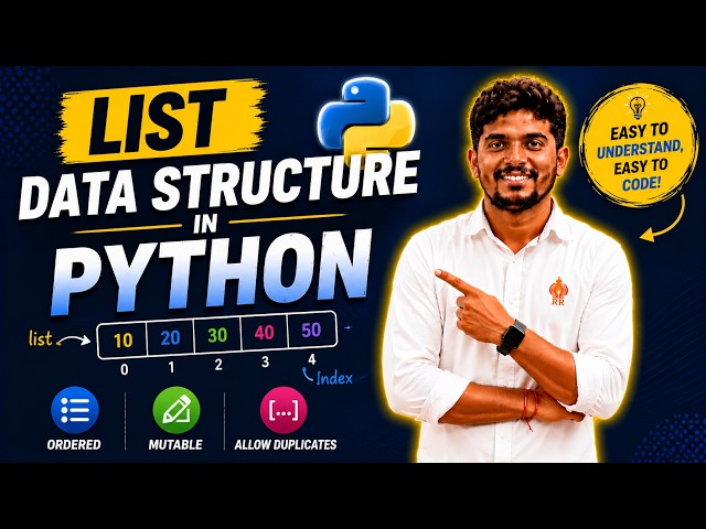 List Data Structure in Python | Python Tutorial for Beginners