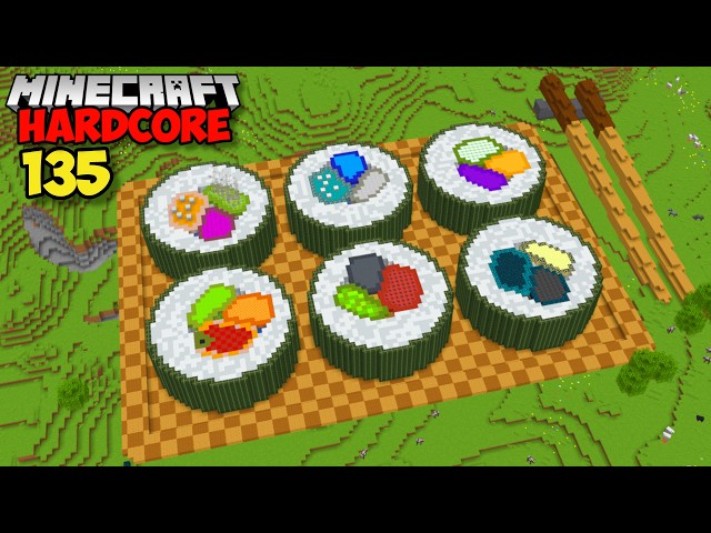 I Built The WORLDS BIGGEST SUSHI in Minecraft Hardcore