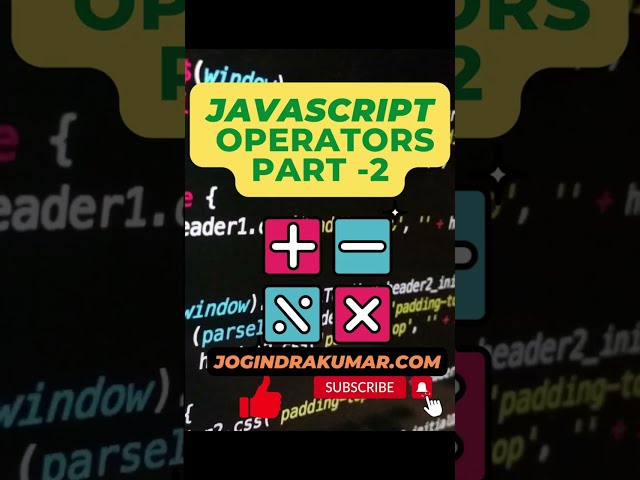 javaScript operators  part 2 #html #javascript #operator #shorts #multiplication