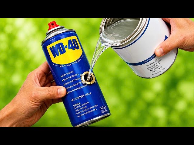 No Need to Buy WD-40 Again! Easily Refill Empty WD-40 Cans 🔥
