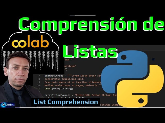 Comprensión de Listas en Python (Google Colab)