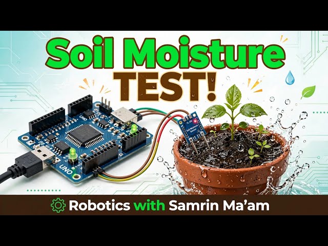 Project measure moisture level using soil moisture sensor