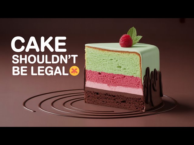Mint Raspberry Chocolate Chiffon Cake Recipe 🍫🍰 | JOJO Baking