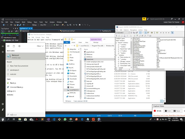 Demo tool Winium for Desktop Application