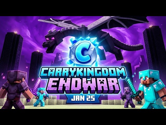 FINAL WAR 😱 | CARRYKINGDOM ENDWAR| MINECRAFT 24/7 PUBLIC SMP ENDWAR LIVE #shorts #minecraft #live
