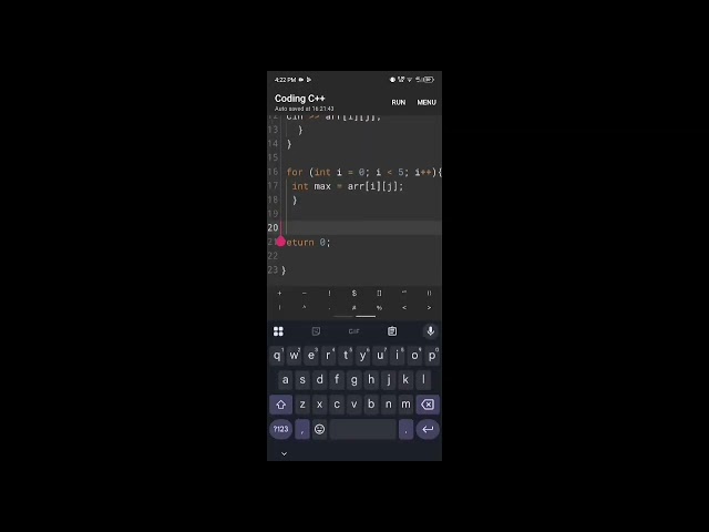 2D ARRAY USING C++