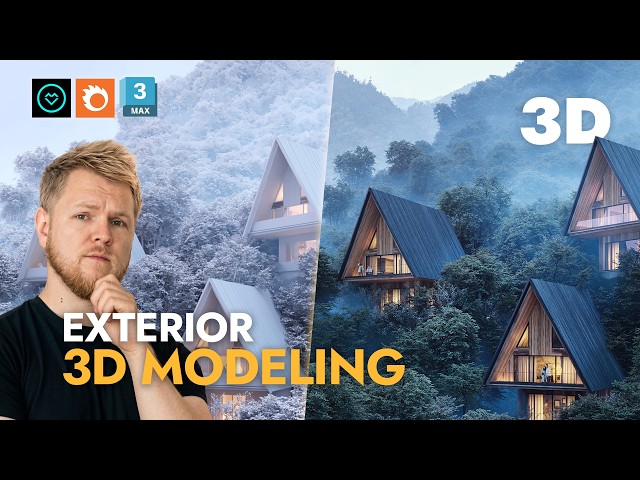 From Zero to Hero: 3ds Max Exterior Modeling & Corona Rendering: Complete Tutorial [Free Webinar]