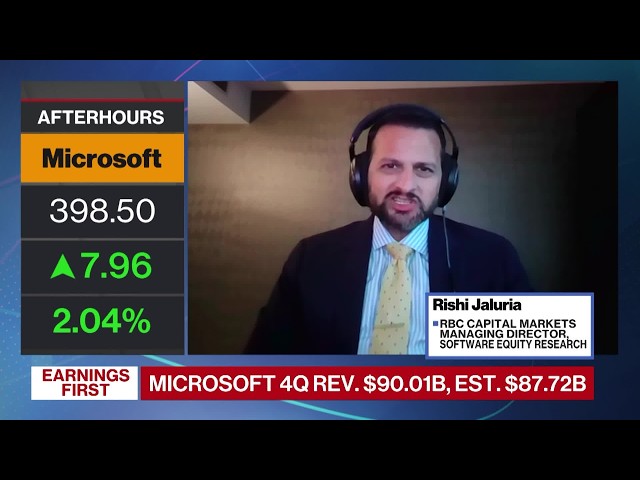 Microsoft Capex Will Be Very High Next Year, RBC's Jaluria Says