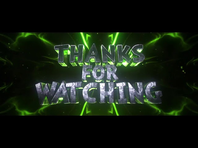 Thanks for watching outro template